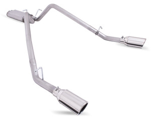 Gibson Performance Black Elite Cat-Back Dual Split Exhaust System; Stainless | BFBL 66570B