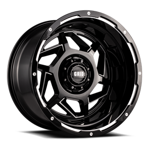 Grid Gd14 Wheels Rims 17x9 5x114.3 5x127 Gloss Black Milled 0mm | GD14-17090027M0078