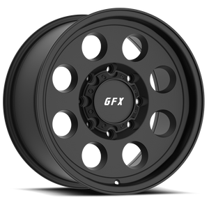 DOORBUSTER PRICING! - G-Fx Tr16 Wheel 17x9 8x165.1 Matte Black 0mm | T16 790-8165-00 MB