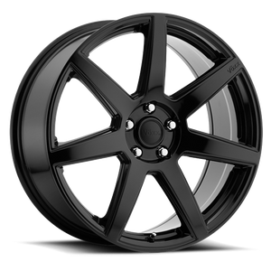 DOORBUSTER PRICING! - Vöxx Divo Wheel 17x8 5x108 & 5x114.3 Gloss Black 42mm | DVO 780-5008-42 GB