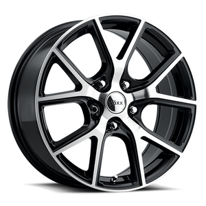 DOORBUSTER PRICING! - Voxx Lumi Wheel 18x8 5x120 Gloss Black Machined 40mm | LMI 880-5120-40 GBMF
