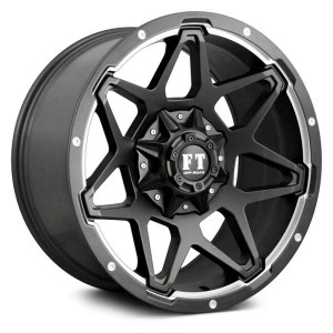 Full Throttle?« FT4 Wheels Rims 20x10 6x135 6x5.5 (6x139.7) Black Machined Undercut 0 | FT42010121351390SBM