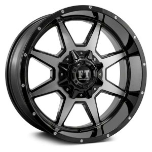 Full Throttle?« FT2 Wheels Rims 22x12 5x5.5 (5x139.7) Black Machined -44  | FT22212513944BP