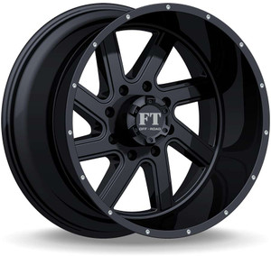 Full Throttle?« FT1 Wheels Rims 22x12 8x6.5 (8x165.1) Satin Black -44  | FT12212816544SB