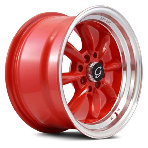4umw(FOR YOU l works) ・八輪/8RIN G - Line Alloys G8014 15x8 4x100 4x114.3 Orange Machine 20 Wheels