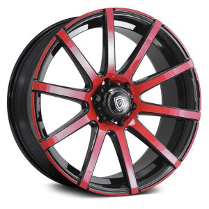 G-Line Alloys?« G0036 Wheels Rims 22x9.5 6x5.5 (6x139.7) Red Face Black 20 | 00362295613920BPR