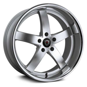 Marquee Wheels?« M5330B Wheels Rims 22x9 5x120 Black Machined Stainless Lip 15 | 5330B229512015BMSS