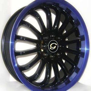 G-Line Alloys G601 Wheel 18x7 5x100 Blue Black 40MM | 18X7 5-100 G601 BPU +40