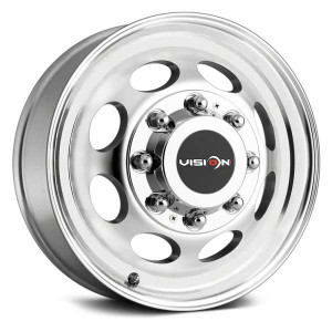 Vision® Hauler Front Dually 181Z Wheels Rims 19.5x6.75 8x6.5 (8x165.1) Machined 102 | 181Z9681MF125NR