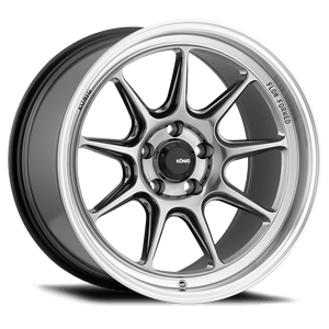 Konig 105M Countergram Wheels Rims 18x10.5 5x120 Hyper Chrome W/Machined Lip 25mm | 105M-CT0852025C
