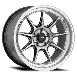 Konig 105M Countergram Wheels Rims 18x9.5 5x114.3 Hyper Chrome W/Machined Lip 35mm | 105M-CT9851435C