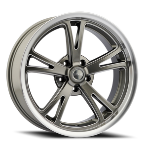 DOORBUSTER PRICING! - Ridler 606 Wheel 17x8 5x127 Gloss Grey Machined 0mm | 606-7873G