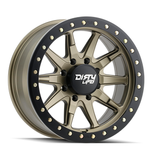 Dirty Life Dt-2 Wheels Rims 17x9 5x127 Satin Gold -12mm | 9304-7973MGD12