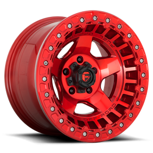 Fuel D117 Warp Beadlock Wheel 17x9 6x139.7 Candy Red -15mm | D11717908445