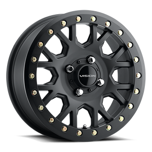 Vision Invader Gv8 Atv Utv Wheel 15x6 4x136 Satin Black 38mm | GV8BLB156136SB48NCC