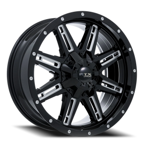 DOORBUSTER PRICING! - Rtx Ravine Wheel 17x8 6x139.7 Black Milled 10mm | 82086