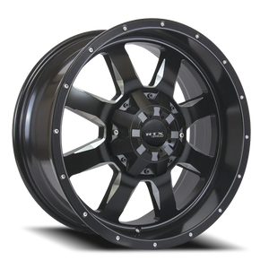 DOORBUSTER PRICING! - Rtx Ridgeline Wheel 18x9 8x170 Satin Black Milled 15mm | 81691