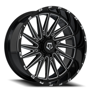 Tis 547Bm Wheel 22x10 8x170 Gloss Black w/ Milled Accents - 19 mm | 547BM-2208719