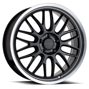 Petrol P4C Wheel 17x8 5x108 Gloss Black w/ Machined Cut Lip 40mm | 1780P4C405108B72