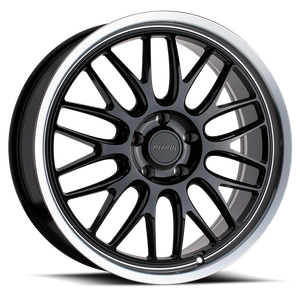 Petrol P4C Wheel 19x8 5x108 Gloss Black w/ Machined Cut Lip 40mm | 1980P4C405108B72