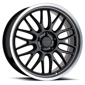 Petrol P4C Wheel 19x8 5x115 Gloss Black w/ Machined Cut Lip 40mm | 1980P4C405115B76