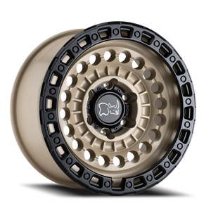 Black Rhino Sentinel Wheel 17x8.5 6x139.7 Desert Sand w/ Black Ring -10mm - FREE T-SHIRT INCLUDED! | 1785STN-06140D12