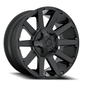 Fuel D437 Contra Wheel 20x9 5x139.7 & 5x150 Satin Black 20mm - FREE T-SHIRT INCLUDED! | D43720907057