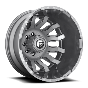 Fuel D693 Blitz Dually Wheel 20x8.25 8x200 Platinum -202mm - FREE T-SHIRT INCLUDED! | D69320829235