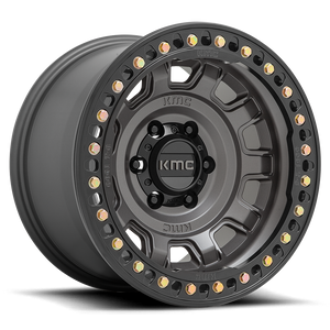 Kmc Km236 Tank Beadlock Wheel 17x9 6x139.7 Anthracite -38mm - FREE T-SHIRT INCLUDED! | KM23679060438N
