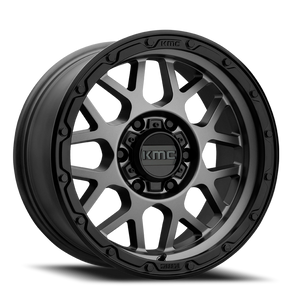 Kmc Km535 Grenade Off-Road Wheel 18x8.5 6x135 Matte Gray Matte Black Lip 35mm | KM53588563435