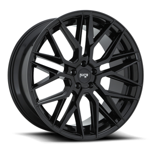 Niche M224 Gamma Wheel 20x10.5 5x112 Gloss Black 40mm - FREE T-SHIRT INCLUDED! | M2242005F8+40