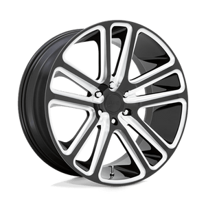 Dub Flex S255 Wheels Rims 26x10 5x127 (5x5) Black Milled 10 | S255260073+10