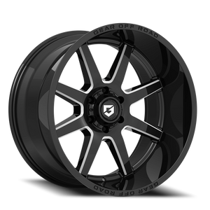 DOORBUSTER PRICING! - Gear Off Road 762Bm Pivot Wheel 18x9 5x150 Gloss Black w/ Milled Accents 18mm | 762BM-8905018