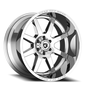Gear Off Road 762C Pivot Wheel 20x10 5x139.7 Chrome w/ Lip Logo -19mm | 762C-2108519