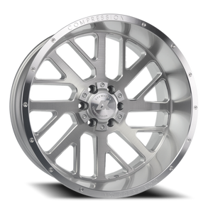 DOORBUSTER PRICING! - Axe Ax2.1 Wheel 26x14 6x135 & 6x139.7 Silver -76mm - MINIMUM PURCHASE OF 4 WHEELS - FREE T-SHIRT INCLUDED! | 261412H-76AX2SM