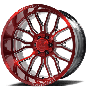 Axe Ax6.2 Wheels Rims 22x12 8x170 Candy Red -44mm | 22128170-44AX6RM