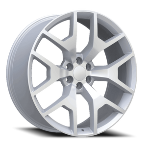 DOORBUSTER PRICING! - Replica 288 Wheel 22x9.5 6x139.7 Silver Machined 30mm | REP288-22985WSM