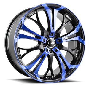 Hd Spinout Wheel 17x7 5x108 & 5x114.3 Blue 40mm | SO17701440BK-BL