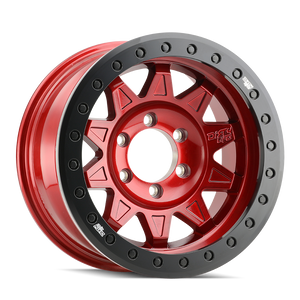 Dirty Life Roadkill Race Wheels Rims 17x9 5x127 Gloss Crimson Candy Red -14mm | 9302-7973R14