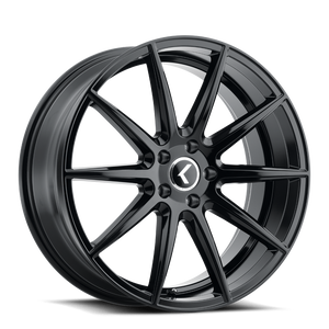 Kraze Kr194 Cosmos Wheels Rims 18x8 5x108 Gloss Black 40mm | KR194-8831GB40