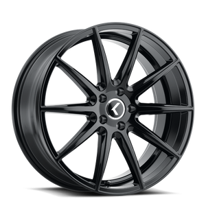 Kraze Kr194 Cosmos Wheels Rims 20x8.5 5x114.3 Gloss Black 38mm | KR194-2865GB38