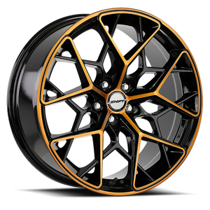 DOORBUSTER PRICING! - Shift H35 Piston Wheel 20x8.5 5x114.3 Black Machined w/ Bronze Tint 35mm - FREE T-SHIRT INCLUDED! | H35051435BMBZ
