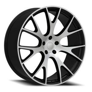 DOORBUSTER PRICING! - Replica 218 Wheel 20x9 5x115 Black Machined 15mm | REP218-2964BM