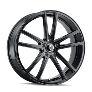 Kraze Kr190 Lusso Wheels Rims 22x9.5 6x139.7 Gloss Black 30mm | KR190-22983GB30