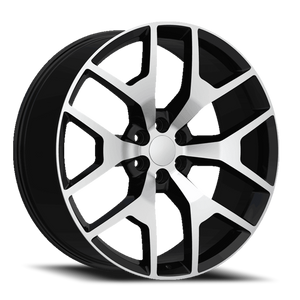 DOORBUSTER PRICING! - Replica 288 Wheel 22x9.5 6x139.7 Black Machined 30mm | REP288-22985BM