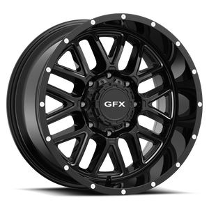 DOORBUSTER PRICING! - G-Fx Tm5 Wheel 18x9 8x165.1 Gloss Black Milled 12mm | TM5 890-8165-12 GBM