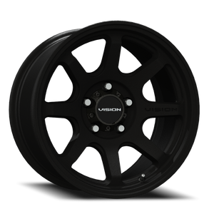 Vision Flow 351 Wheel 17x9 5x139.7 Satin Black -12mm | 351-7985SB-12