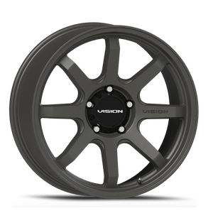 Vision Flow 351 Wheel 17x9 5x139.7 Satin Grey -12mm | 351-7985SG-12
