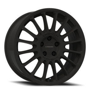 Vision Monaco 477 Wheel 17x8 5x108 Satin Black 38mm | 477-7831SB38