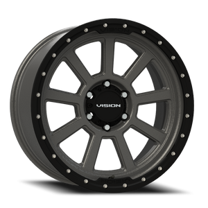 Vision Ojos 350 Wheel 20x9 6x139.7 Satin Grey 12mm | 350-2983SGBL12
